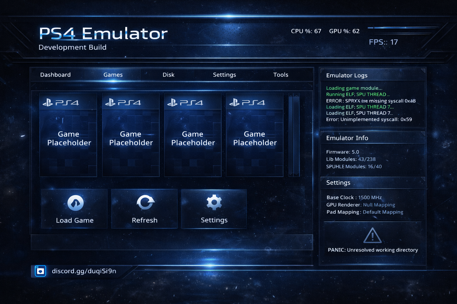 PS4 Game Simulator