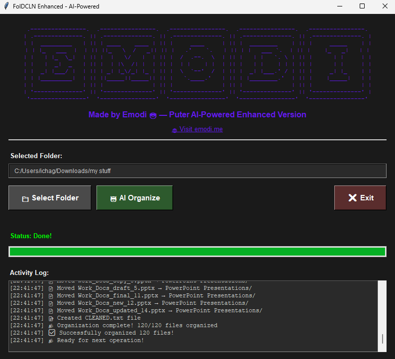 FolDCLN – Folder Cleaner